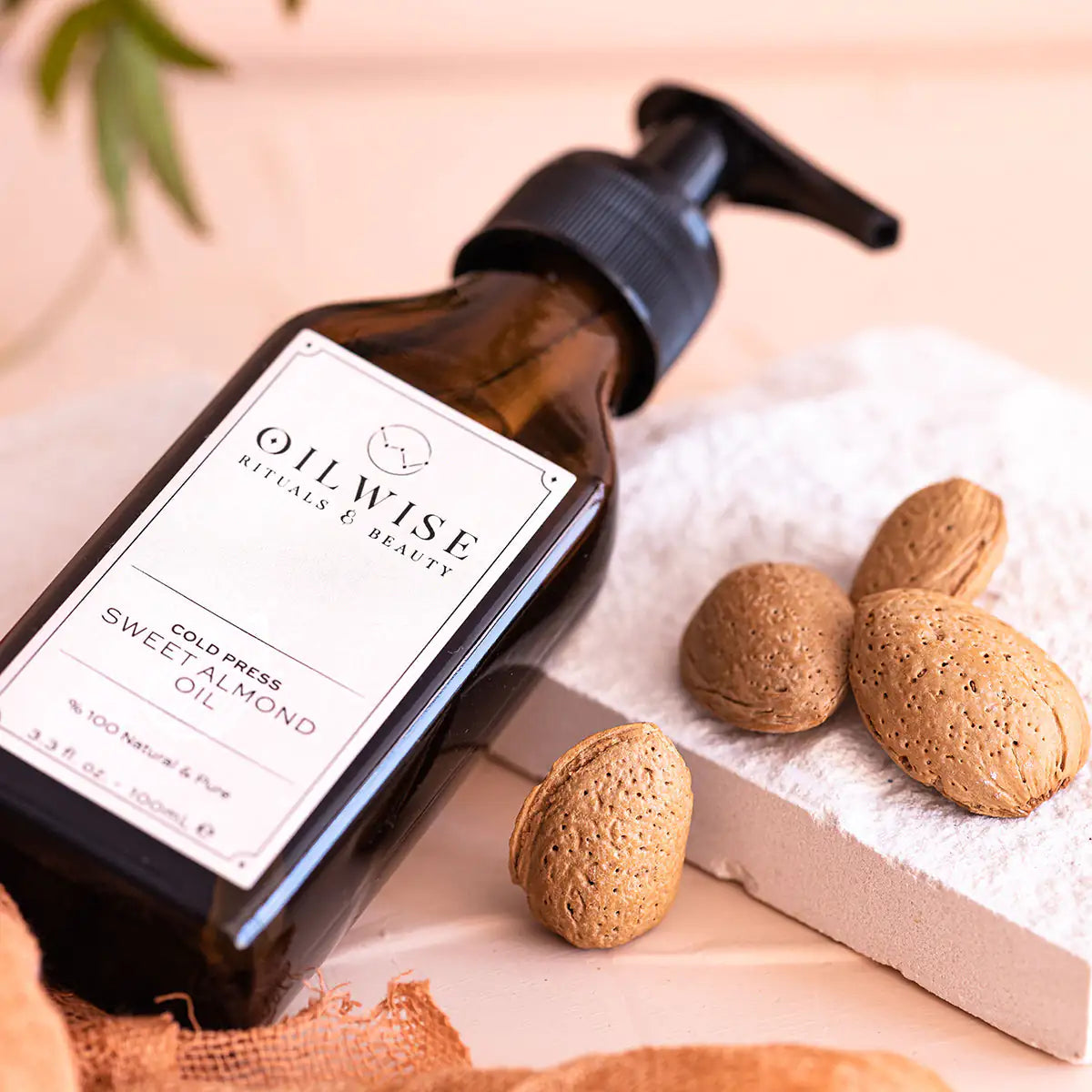 Cold Pressed Sweet Almond Oil & Eye Repair Serum Set — by Oilwise